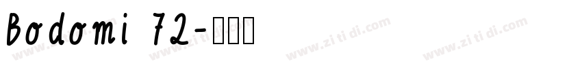 Bodomi 72字体转换